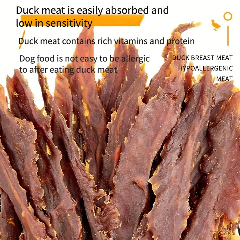 200g/400g(7.05oz/14.1oz) Duck Jerky Dog Treats