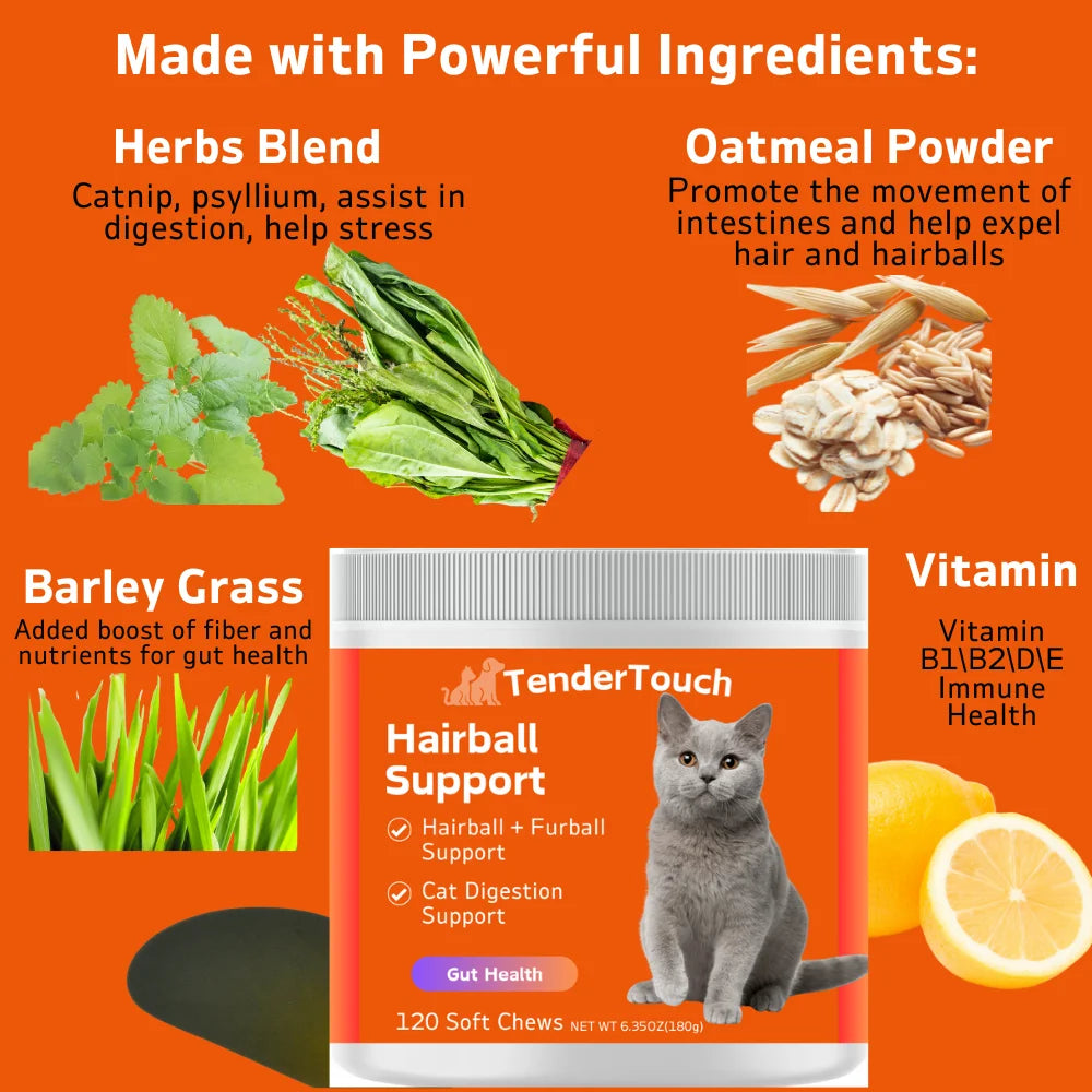 360g/12.7oz - Tender Touch Cat Hairball Treats