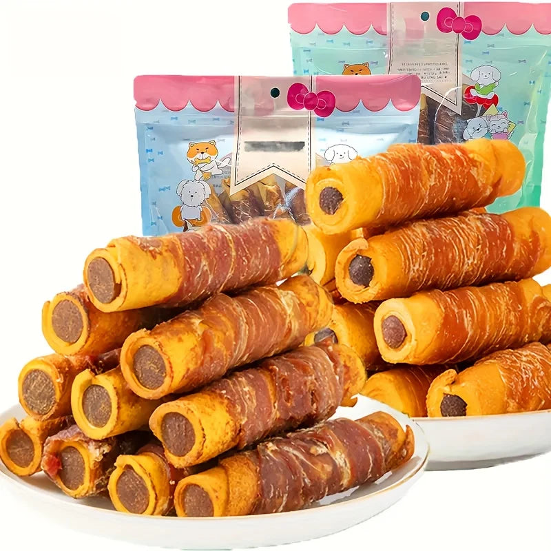 150g/5.29oz Chicken Wrapped Cowhide Chocolate Stick