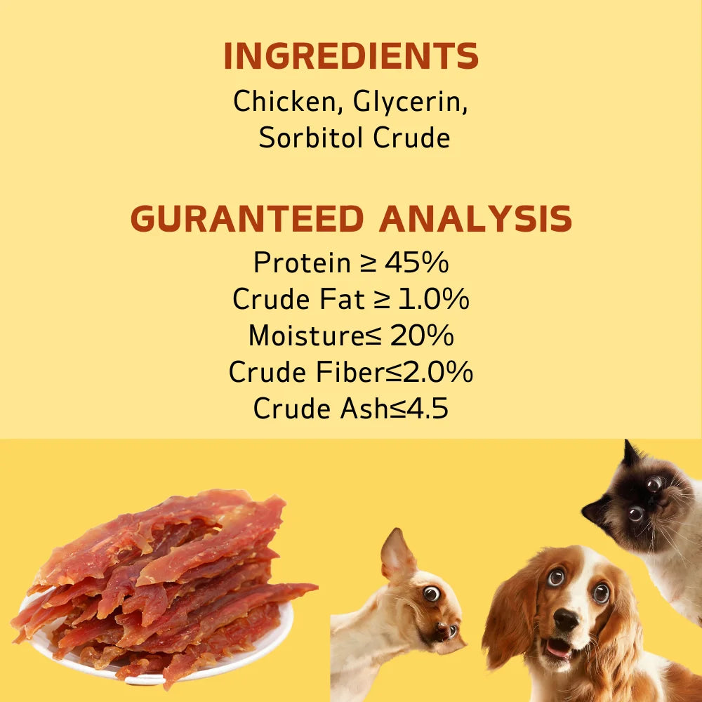 2-Pack(2 x 200g/7.05oz)Chicken Jerky Treats