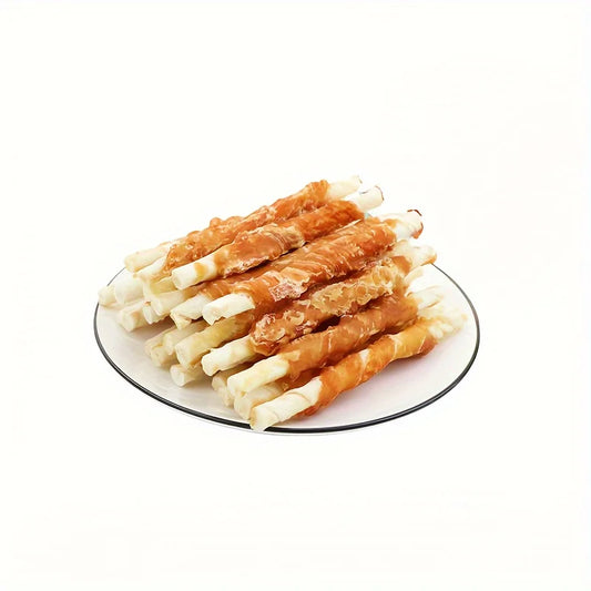 100g/400g(3.53oz/14.11oz) Chicken Wrapped Rawhide Sticks