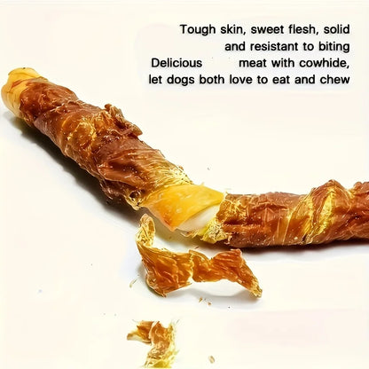 100g/400g(3.53oz/14.11oz) Chicken Wrapped Rawhide Sticks