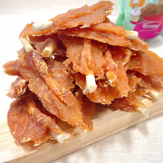 7.05oz/14.11oz(200g/400g) Rawhide Chicken Breast Dog Treats
