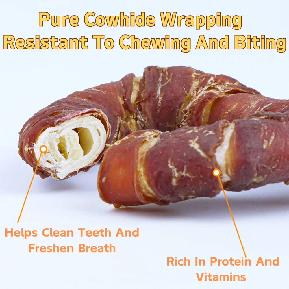 5.29oz/10.58 (150g/300g) Rawhide Chews Dog Treats