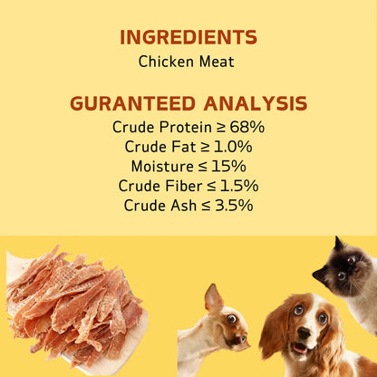 150g/5.29oz  Chicken Jerky and Duck Jerky Dog Treats