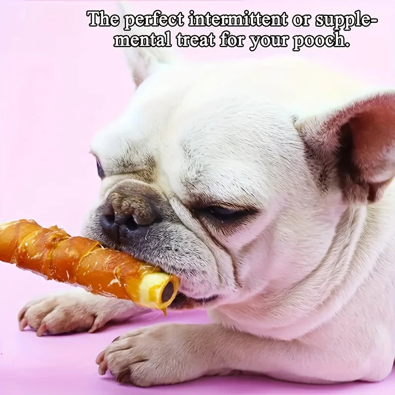 150g/5.29oz  Chicken Wrapped Cowhide Chocolate Stick