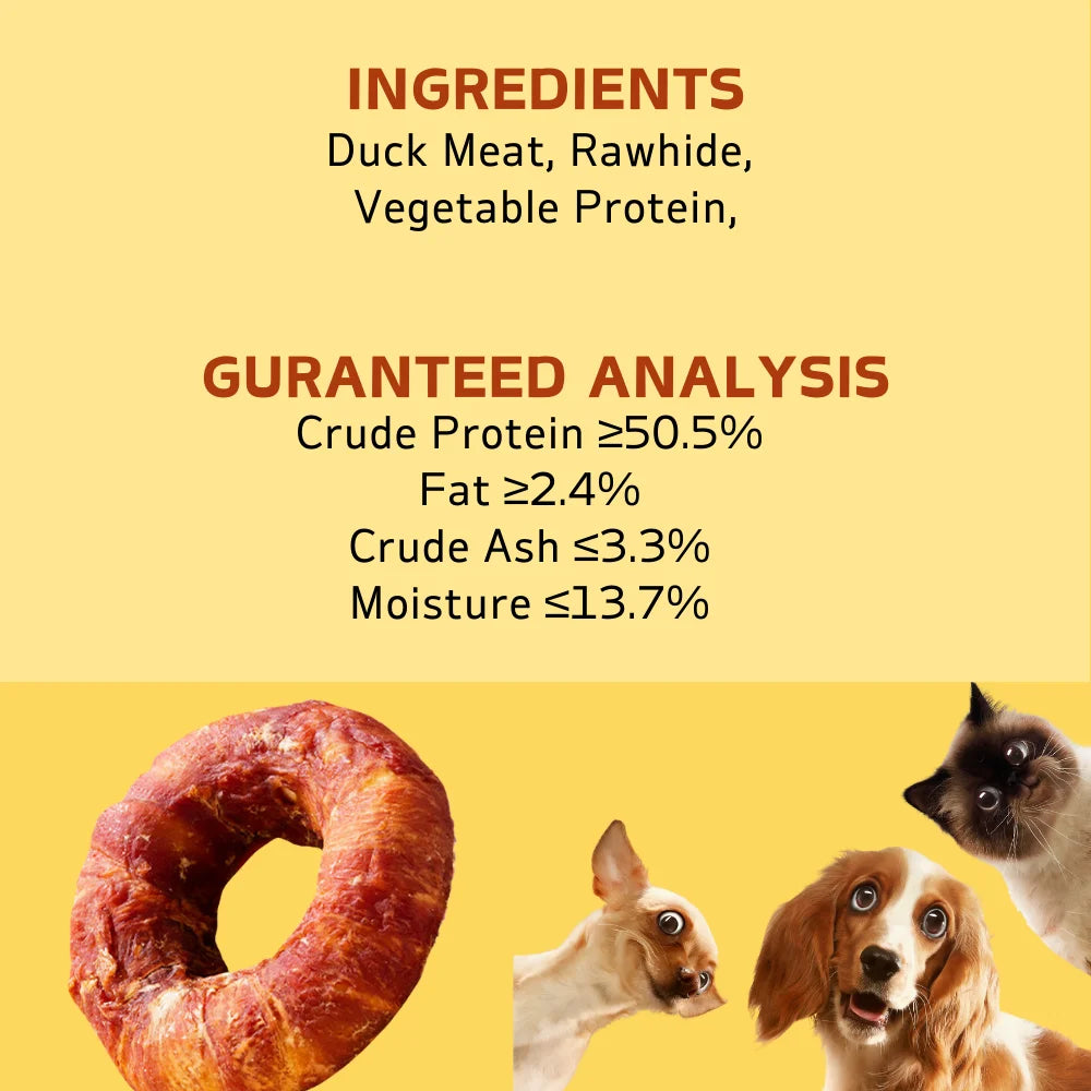 5.29oz/10.58 (150g/300g) Rawhide Chews Dog Treats