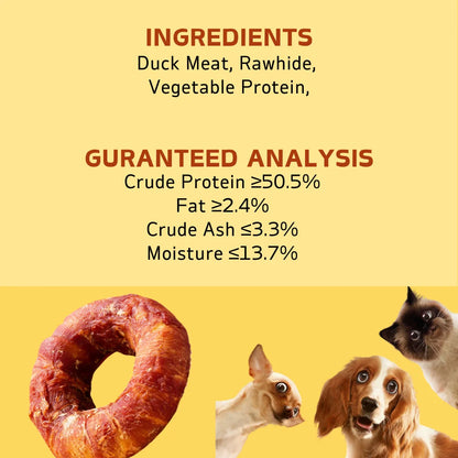 5.29oz/10.58 (150g/300g) Rawhide Chews Dog Treats