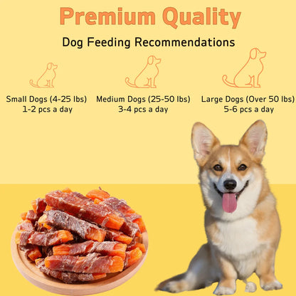 (4 x 200g/7.05oz)  Duck Wrapped Sweet Potato, Dog Treats