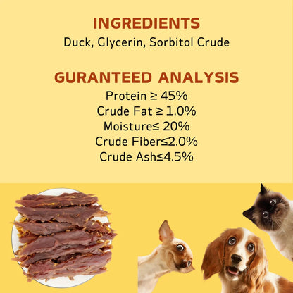 200g/400g(7.05oz/14.1oz) Duck Jerky Dog Treats