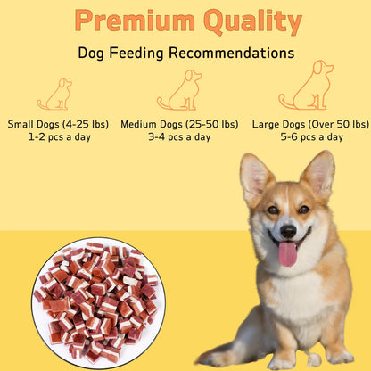 100g/3.53oz Beef And Meat Cubes Dog Treats