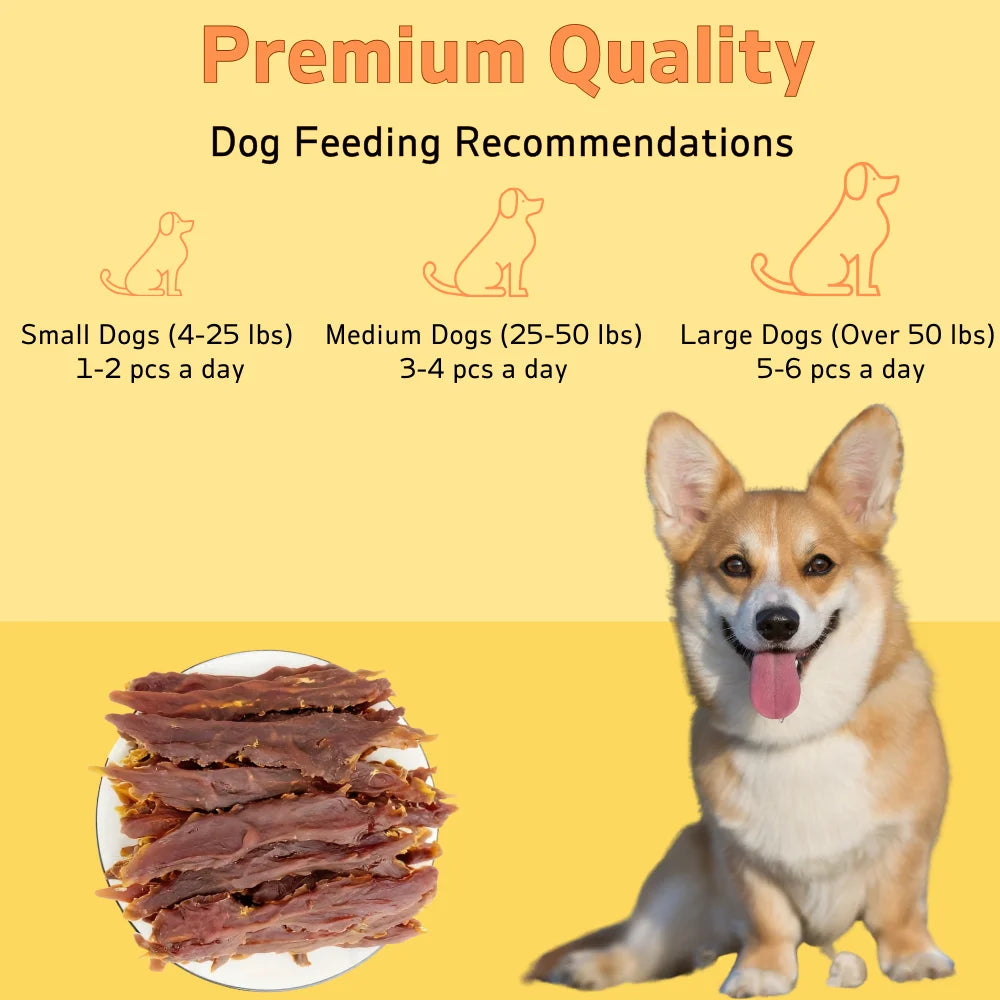 200g/400g(7.05oz/14.1oz) Duck Jerky Dog Treats