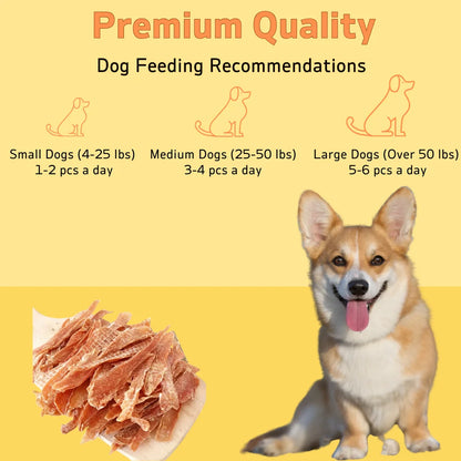150g/5.29oz  Chicken Jerky and Duck Jerky Dog Treats